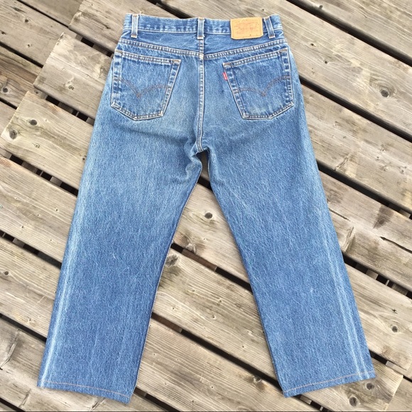 Vintage Levi’s Wide Leg Cropped Jeans 27” - Picture 6 of 9